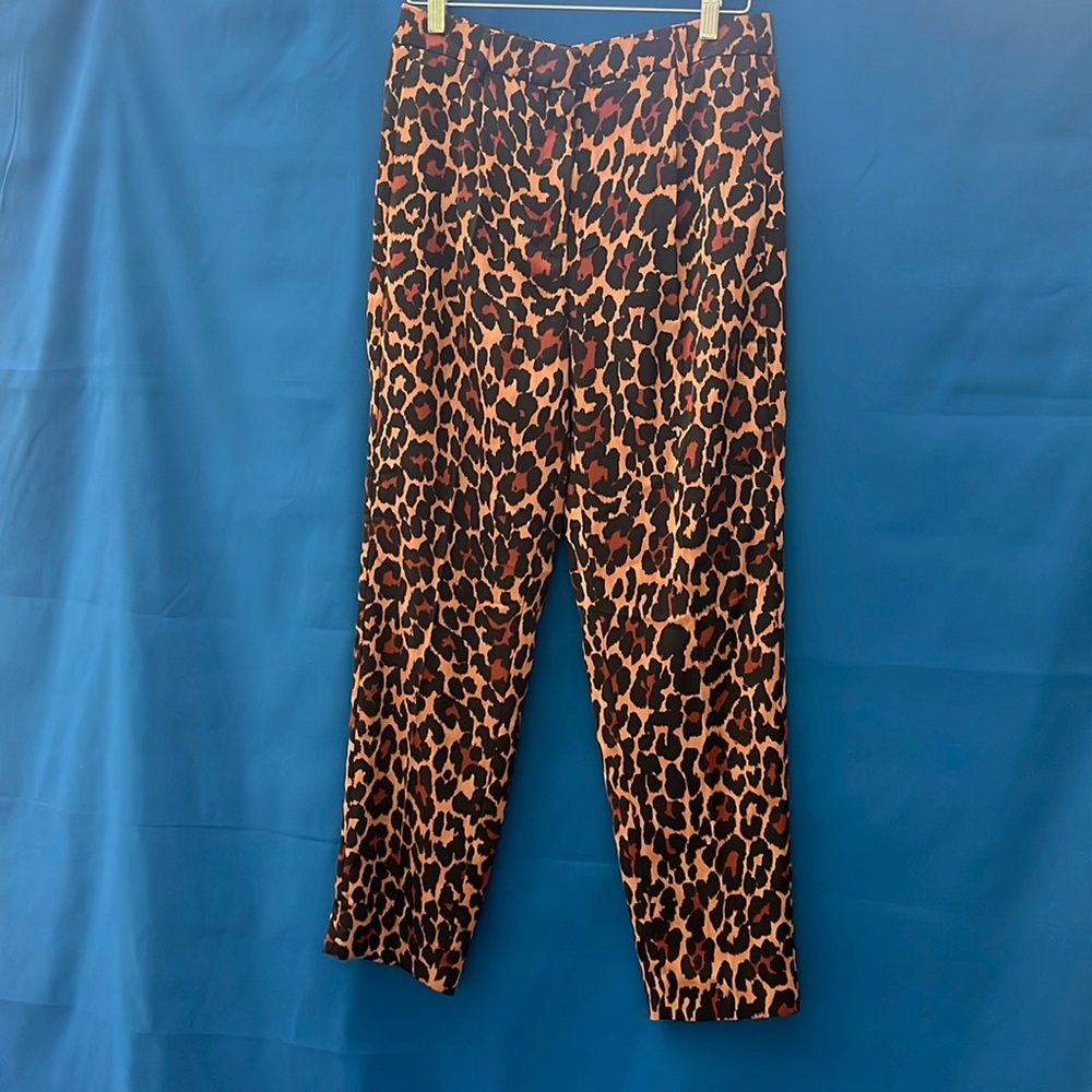 JCrew leopard pants